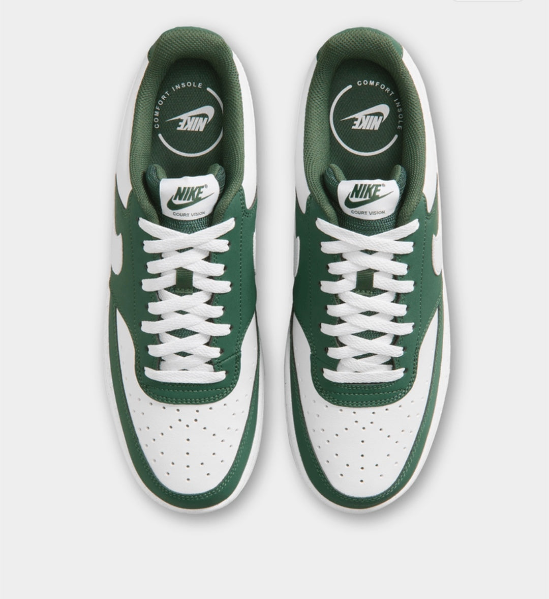 Nike Court Vision Low Next Nature Green/White Sneakers