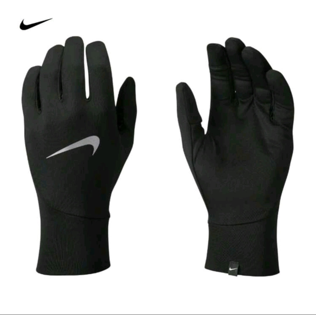 Nike Sports Gloves Unisex Outdoor Cycling Football Running Anti-Slip Warm Windproof Quick-Drying Black